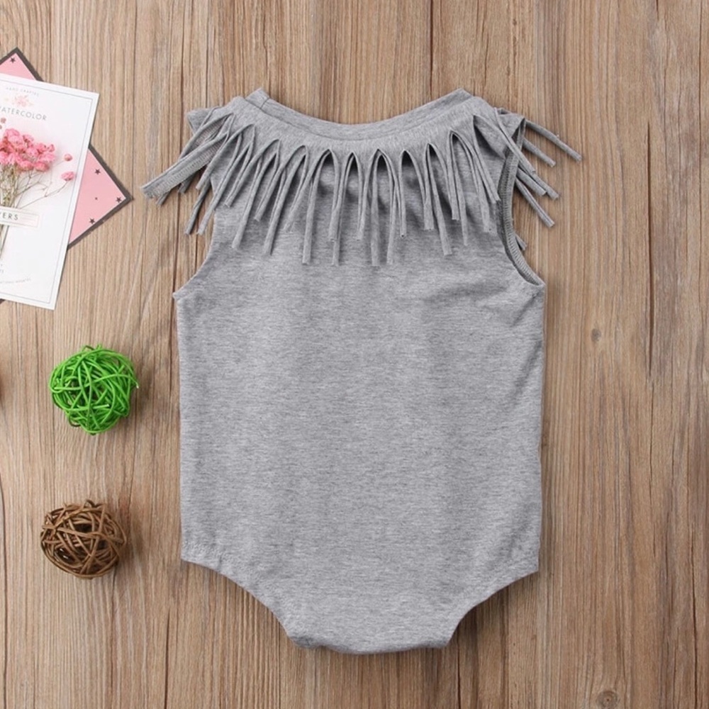 Boho Fringe Baby Bodysuit Onesie - Picture 3 of 8